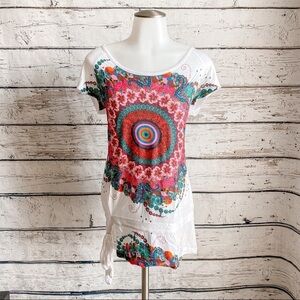 Desigual Tee Shirt with belt